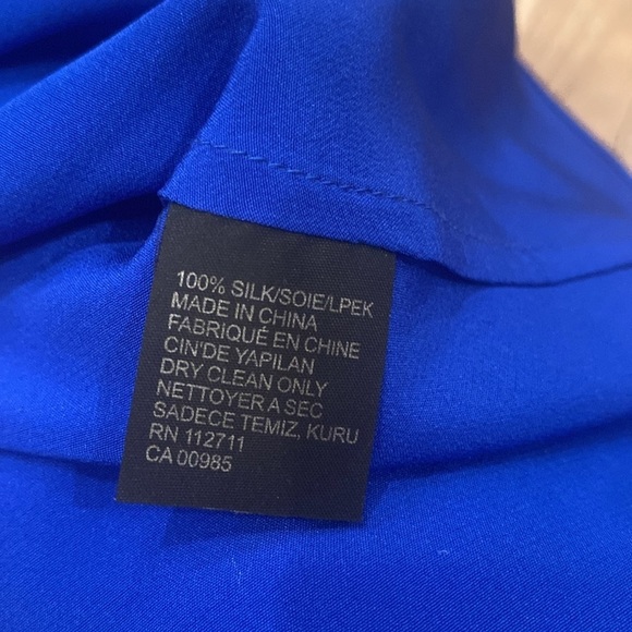 JayGodfrey Women’s Blue Backless Blouse Size 4 - Picture 6 of 6